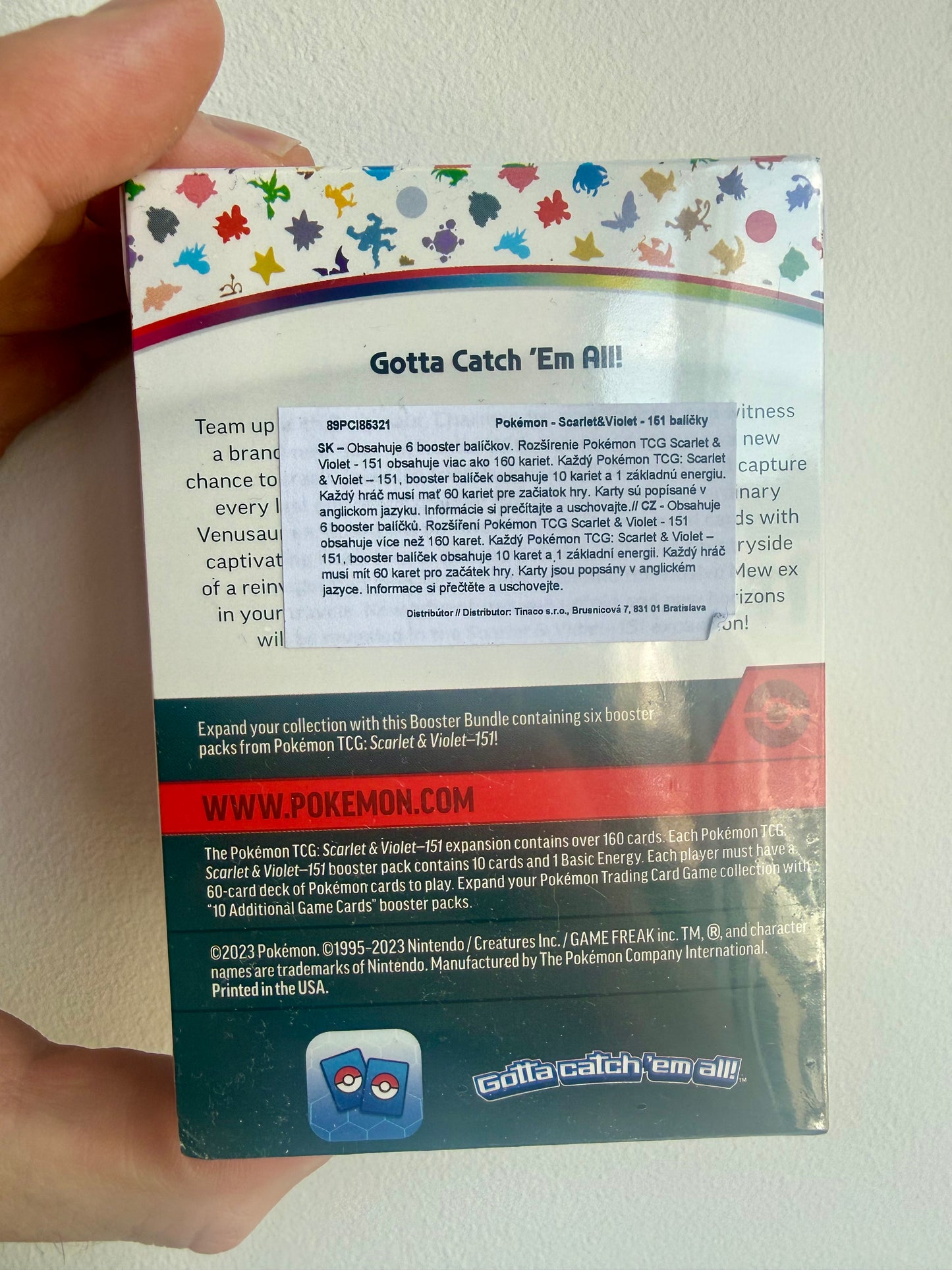 151 Booster Bundle (Store Sticker on Backside)